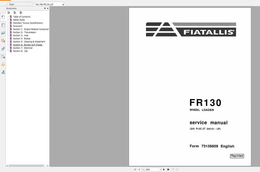 For Fiat Allis Tractor Service Library Operator &amp Maintenance Parts Manual PDF 28 6GB |