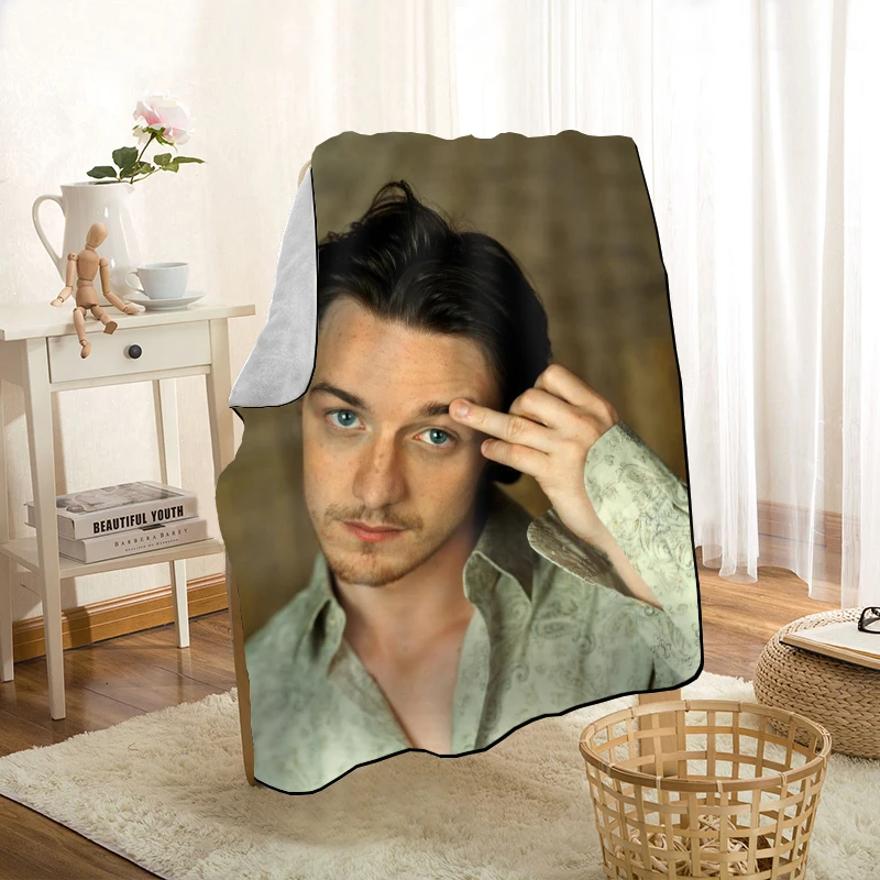new james mcavoy throw blanket personalized blankets on for the sofabedcar portable 3d blanket for kid home textile fabric free global shipping