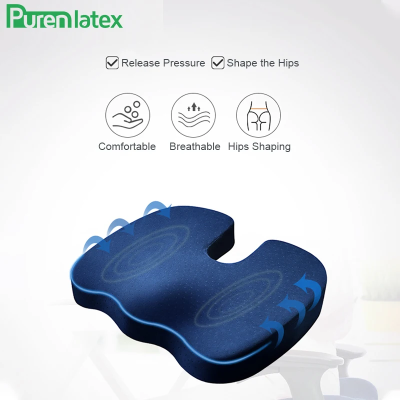 Ортопедическая подушка PurenLatex 2 шт. с эффектом памяти для защиты позвоночника