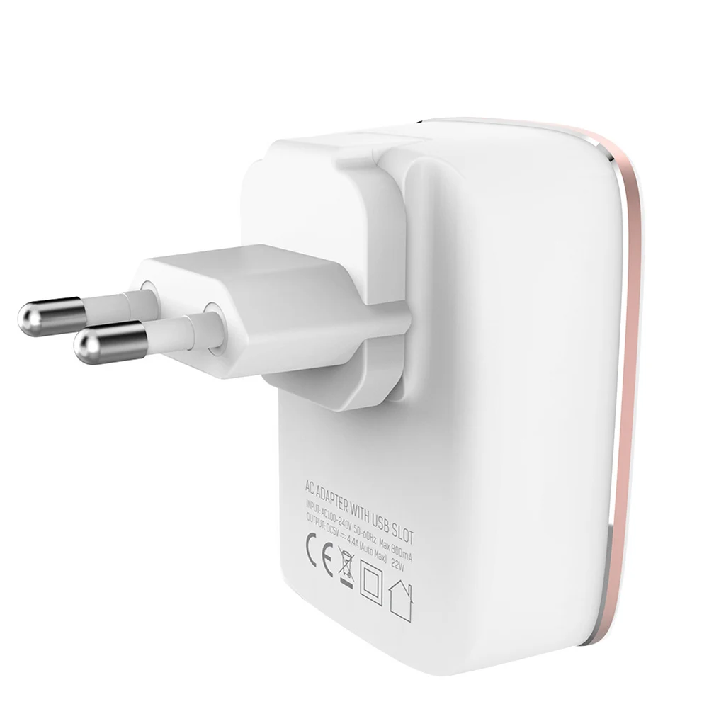 Новое поступление LDNIO A4404 портативный домашний дорожный 4 usb порта 4.4A настенное зарядное устройство адаптер питания