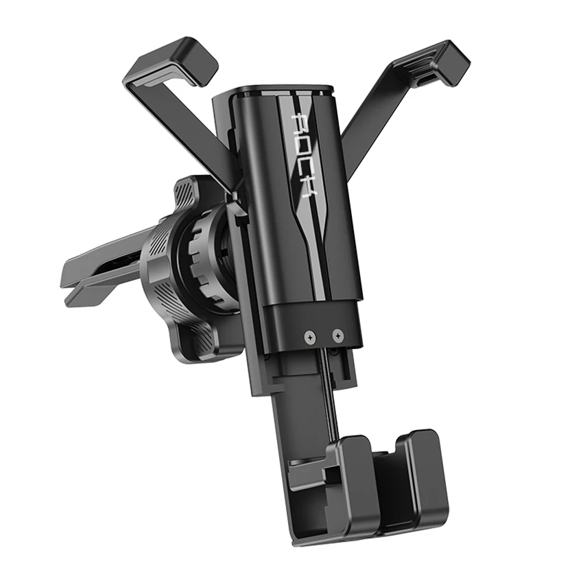 ROCK Car Phone Mount Gravity Holder Air Vent Clip Universal For Cellphone Automatic Clamping Stand Mini Invisible Retractable | Мобильные