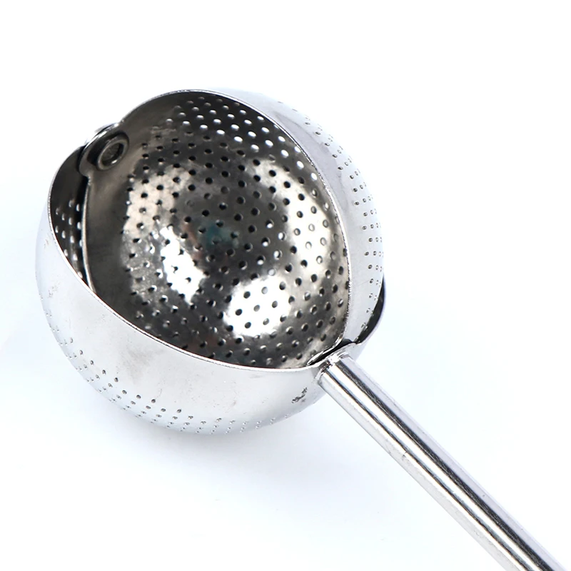 

Stainless Steel Fine Mesh Tea Infuser Strainer Mesh Tea Ball Filter Handle Strainer 360 Rotation Infuser Filter