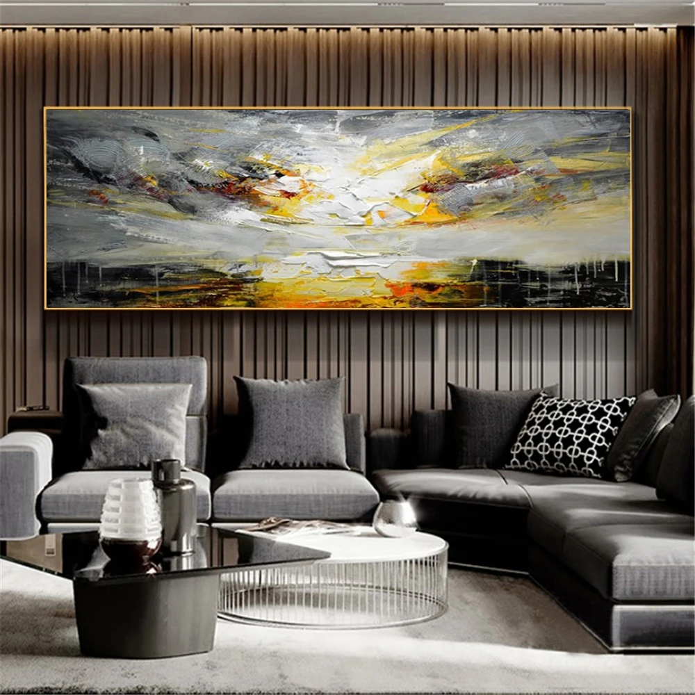 

Landscape Paintings Hand-Painted Oil Painting on Canvas Modern Art Abstract Pictures For Living Room Home Decoration No Framed