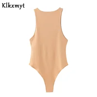 Klkxmyt 2020 summer ins fashion blogger 8 Color elastic sexy tank bodysuits women rompers womens bodysuit combinaison femme tops 5