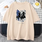 Защита стены Футболка с принтом женский Креативный дизайн простота одежды модная футболка с обычными рукавами футболка приталенная Брендовая женская футболка