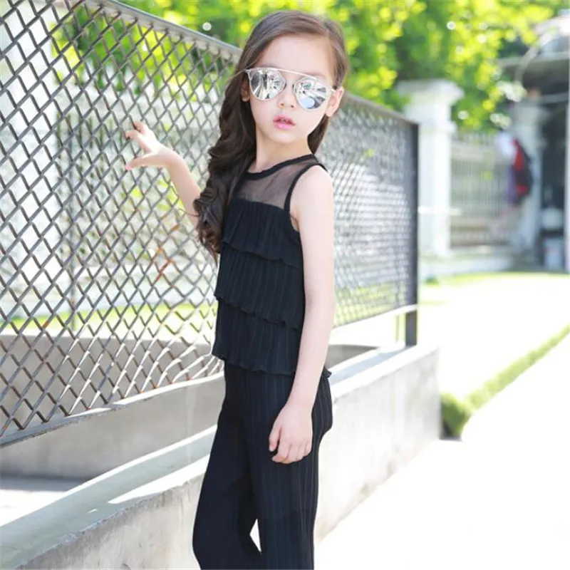 Летние комплекты из двух предметов для девочек детской одежды 4 5 6 8 9 10 12 лет