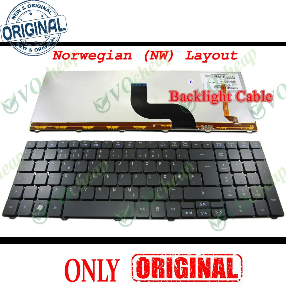 Новая клавиатура для ноутбука Acer Aspire 5810 5810T 5410T 5536 5536G 5738 5740 8935 8940 с | Отзывы и видеообзор
