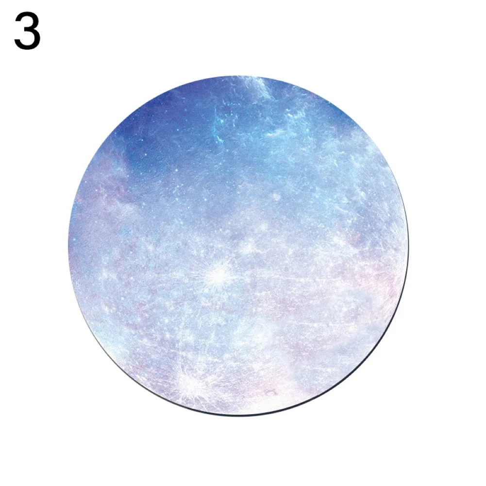 Круглый коврик для мыши серия Planet Mat Earth/Venus/Mars/Mercury/Jupiter/Pluto/Rainbow Moon/Black Moon