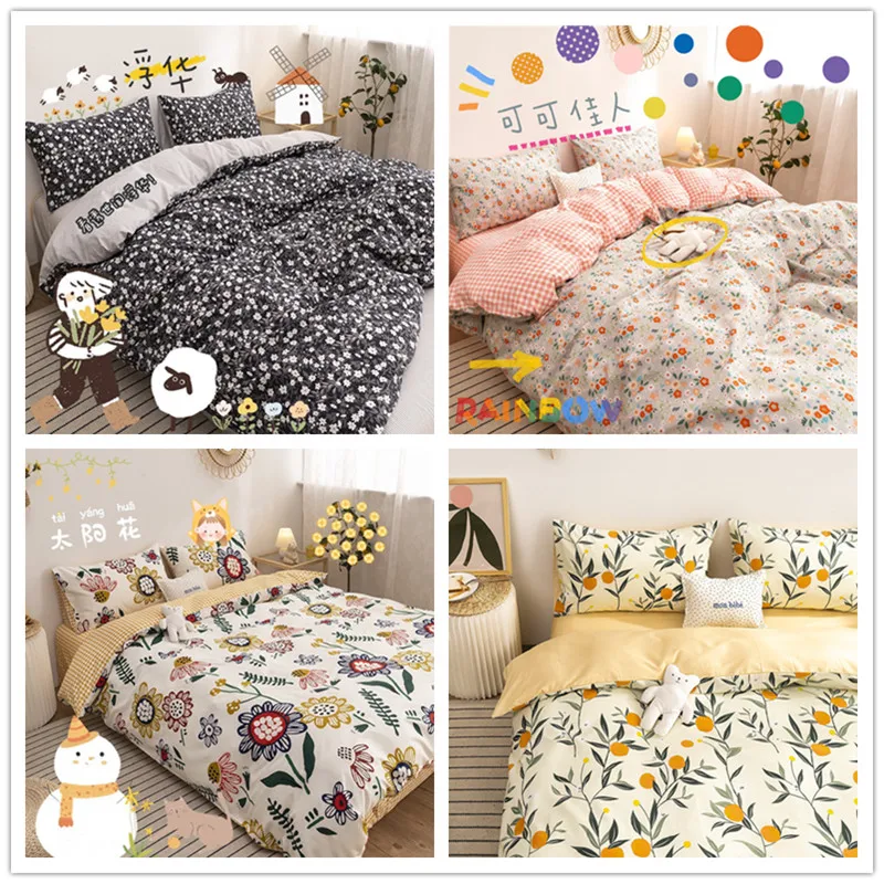 

GY5021A Cartoon Bedding Sheets Kids Adult Duvet Cover Printing Pink Home Textiles Bedclothes