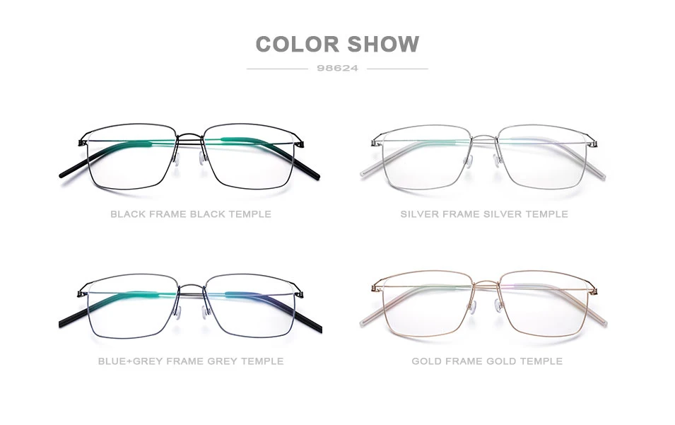 

Titanium Glasses Frame Retro Unisex Full Rim Optical Eyewear Ultralight Clear Lens Prescription Computer Myopia Eyeglasses
