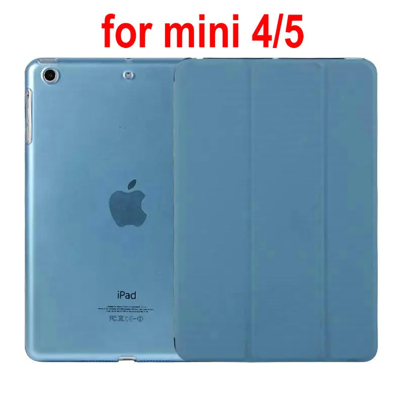 mini 4 5 blue Кожаный чехол из искусственной кожи для ipad mini1 2 3 4 5 mini2 mini 3 mini4 mini 5 Магнитный чехол для планшета с функцией пробуждения и сна для mini1/2/3/4/5 - Цвет: mini 4 5 blue