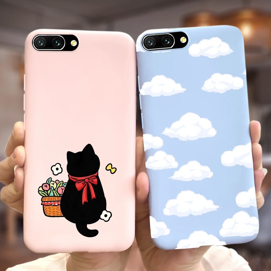 Чехол для Huawei Honor 10 чехол мягкие силиконовые стильные чехлы конфетных цветов Honor10