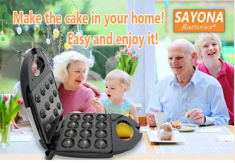 Электрическая мини-пирожная Бытовая Автоматическая вафельная блины