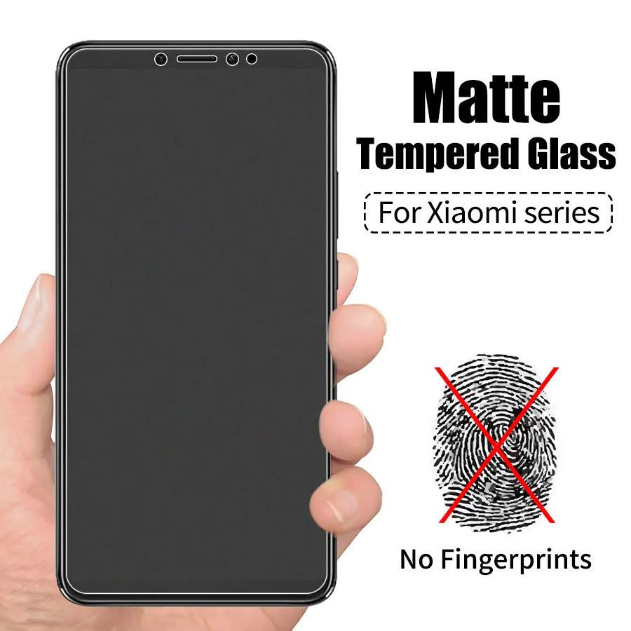 Матовое закаленное стекло без отпечатков пальцев для Xiaomi Redmi Note 9 9s Pro Max защита