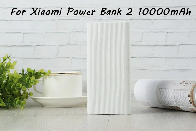 Серый Внешний Противоскользящий силиконовый чехол для Xiaomi power Bank 2 10000 mAh 20000 mAh 2C power Bank чехол резиновый защитный чехол - Цвет: Серый