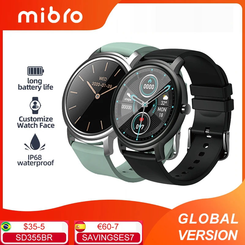 Mibro Air Smart Watch Bluetooth IP68 Водонепроницаемый SmartWatch 5 0 монитор сна фитнес трекер