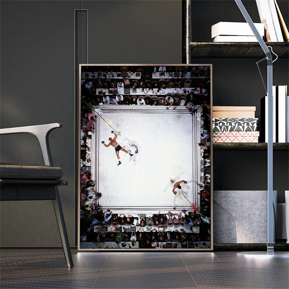 Спортивное искусство на стену холст Мухаммед Али самая большая боксерская стена