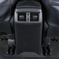 yimaautotrims armrest box anti kick panel air conditioning outlet vent cover trim fit for nissan rogue t32 x trail 2014 2020