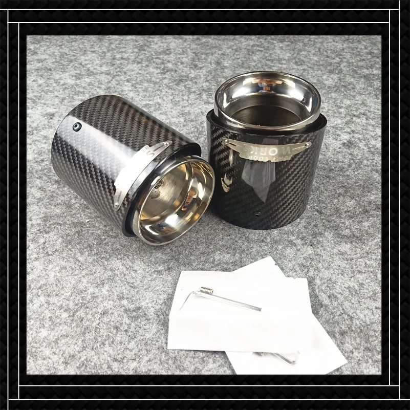 1 шт. автомобильные аксессуары выхлопной трубы из углеродного волокна для MI NI