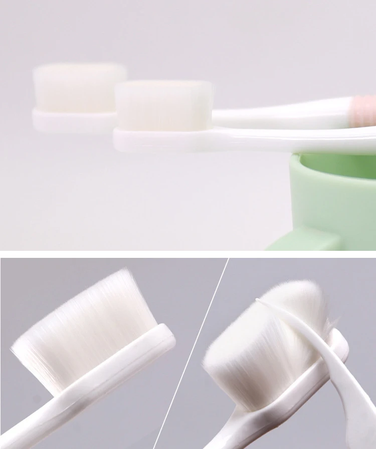 2 шт Супер плотной щетиной Зубная щётка ультра мягкие щетинки зубной щетки Уход