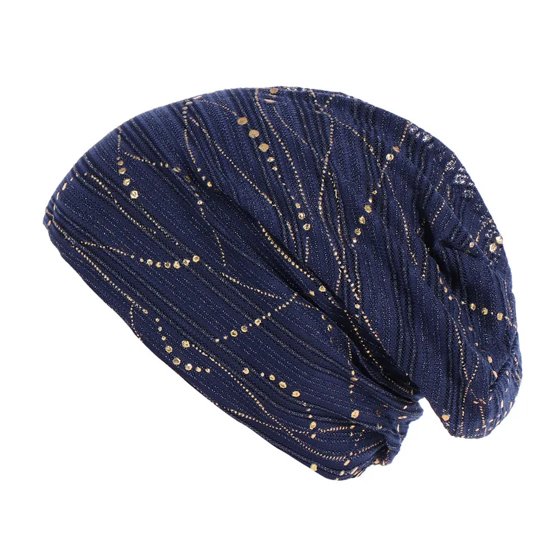 

Women's Fashion New Lace Scarf Caps Muslim Cap Turban Chemo Beanie Hat Women Hair Accessories