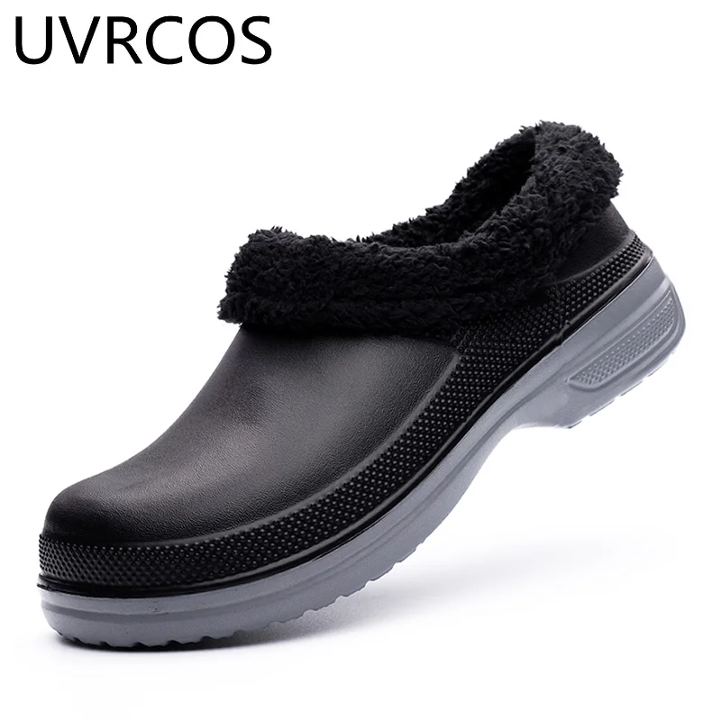 

New 2022 Men Work Shoes Non-slip Casual Loafers Waterproof Kitchen Flats Winter Hospital Woman Medical Shoes Oilproof Loafer