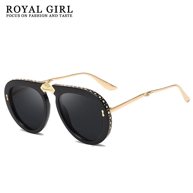 Женские солнцезащитные очки авиаторы Royal Girl брендовые Роскошные складные в стиле