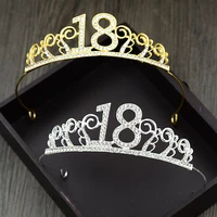 18th birthday princess crown headband crystal wedding crown hairband hair headwear wedding decor birthday party supplies