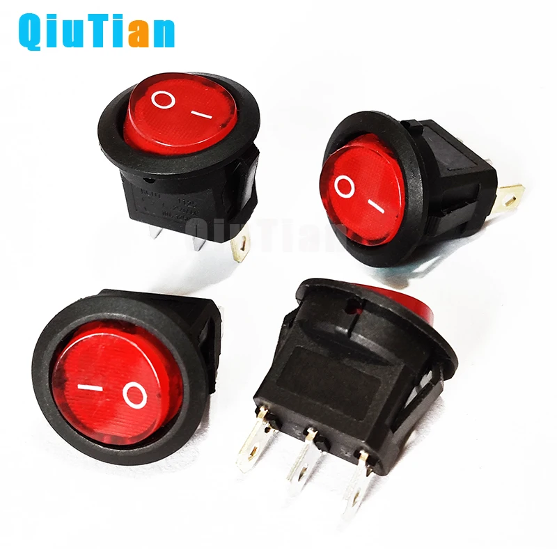 Светодиодный выключатель 12 В 20 А питания автомобильная кнопка красный свет