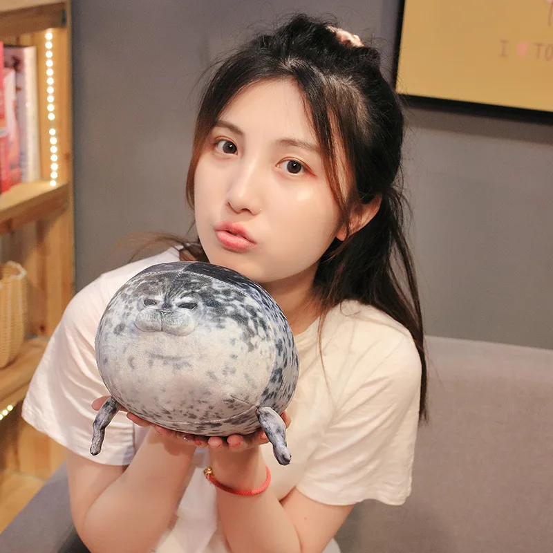 Милый морской Лев плюшевый игрушки 3D новинка Подушка Мягкая печать плюшевые