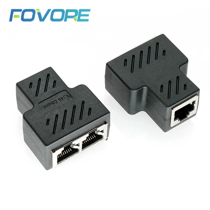 От 1 до 2 способов LAN Ethernet сетевой кабель RJ45 Женский адаптер разъём разветвитель
