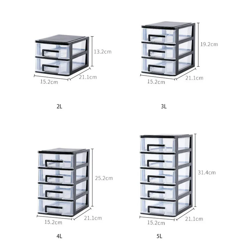 

Desktop Storage Drawer Multi-layer Plastic Small Box Home Office Storage Cabinet Cosmetic Makeup Jewelry S9S21S2