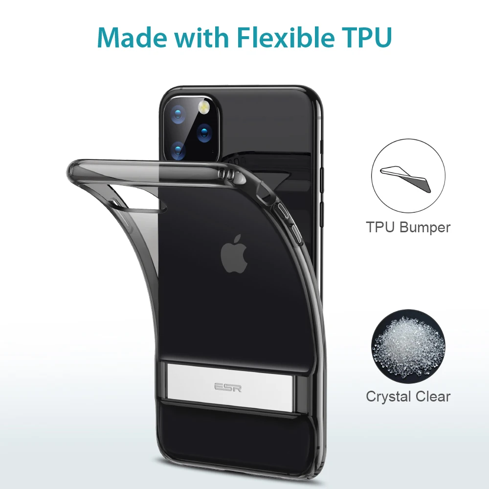 ESR чехол для телефона для iPhone 11 11 Pro 11 Pro Max чехол Вертикальная и горизонтальная подставка металлический чехол с подставкой для iPhone 11