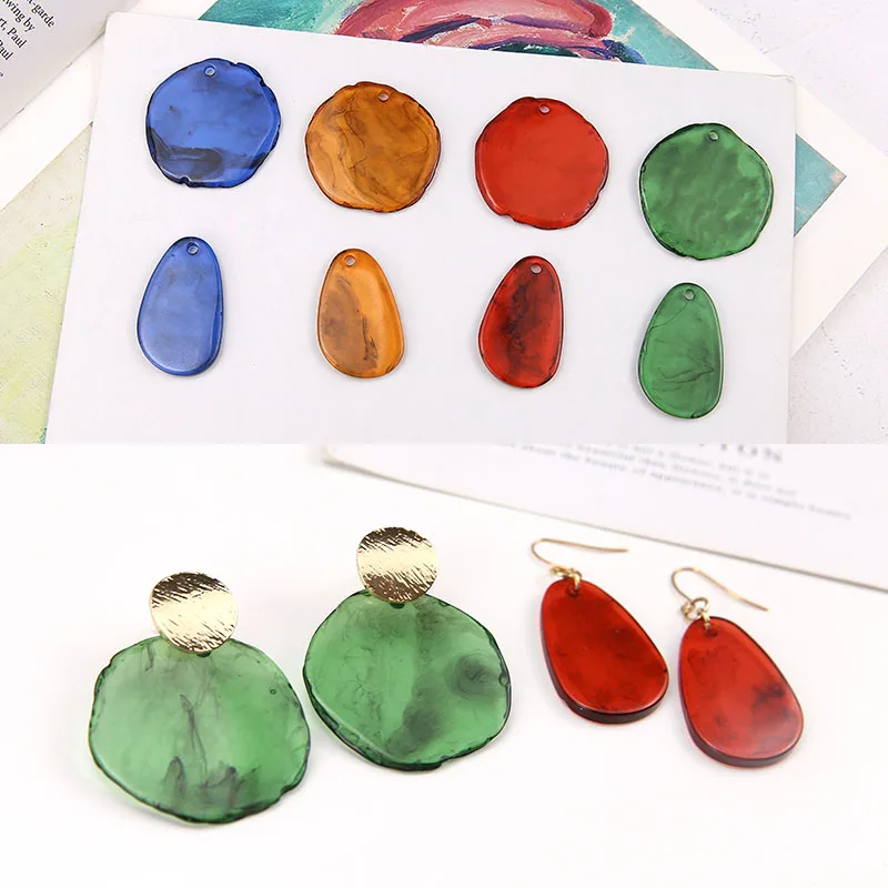 Новинка 30 шт./лот разноцветные геометрические круглые/в форме капли воды