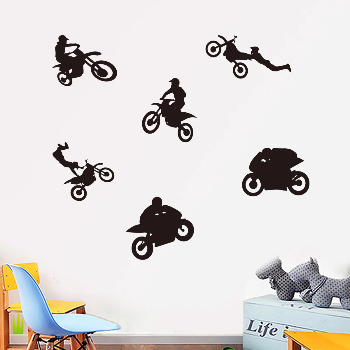 

Creative Anime Cartoon Wall Stickers for Baby Room Door Decoration Stickers Child Room Decor Waterproof Vinyl Wall Decal Kawaii