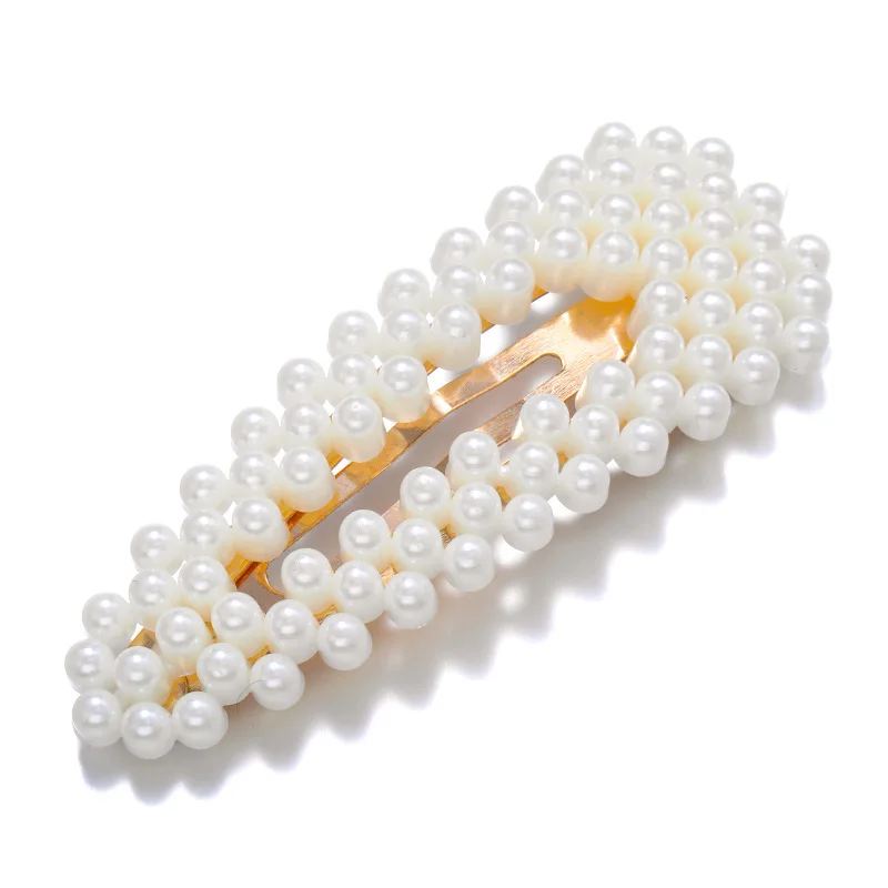 

Fashion Pearl Hair Clip for Women Elegant Korean Design Snap Barrette Stick Hairpin Hair Styling Accessories Hair Pins