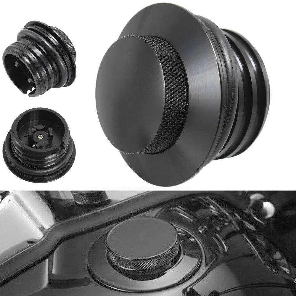

CNC Fuel Tank Cap For Harley XL883 1200 X48 X72 Motorcycle Push-Type Aluminum New