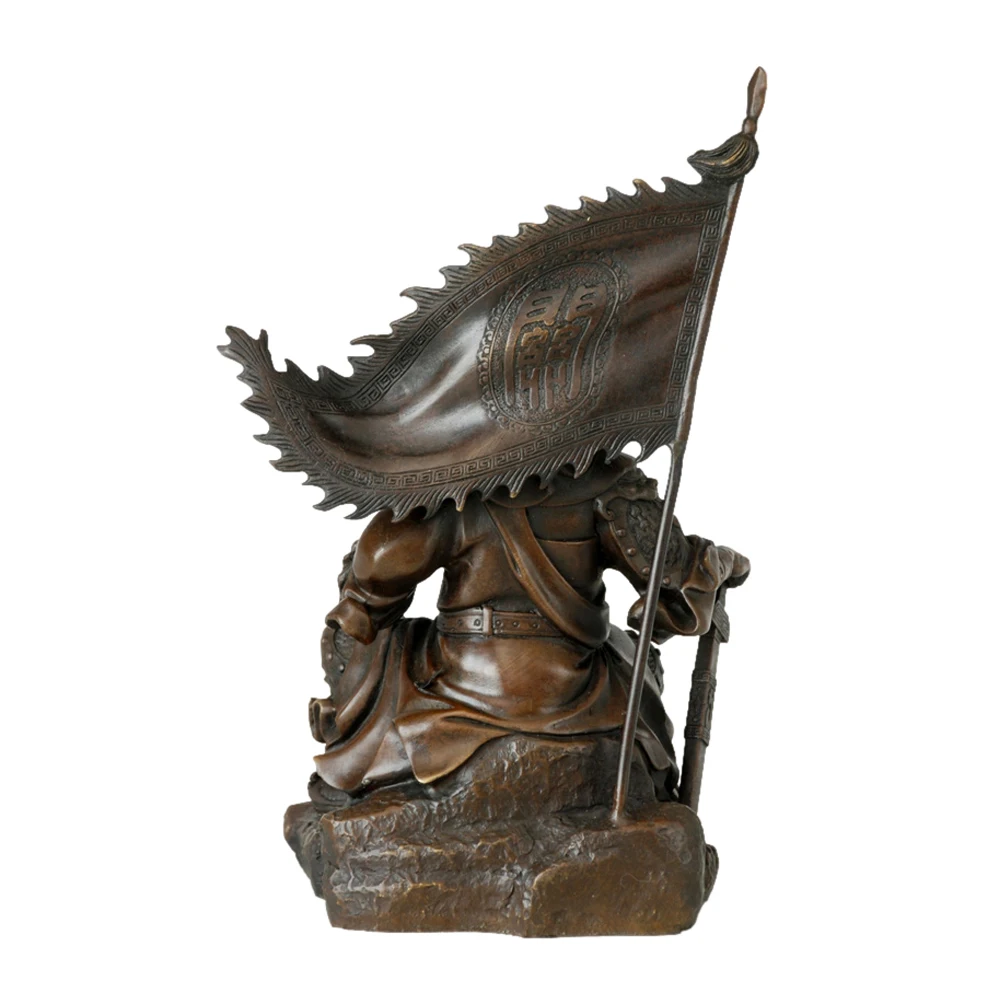 

Guan Yu Figurine Statue Bronze Chinese Famous People Guan Gong Sculpture Collectible Copper Artwork
