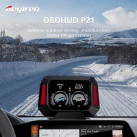 geyiren p21 4x4 inclinometer car level sensor hud gradient gps real time off road vehicle system speedometer auto accessories