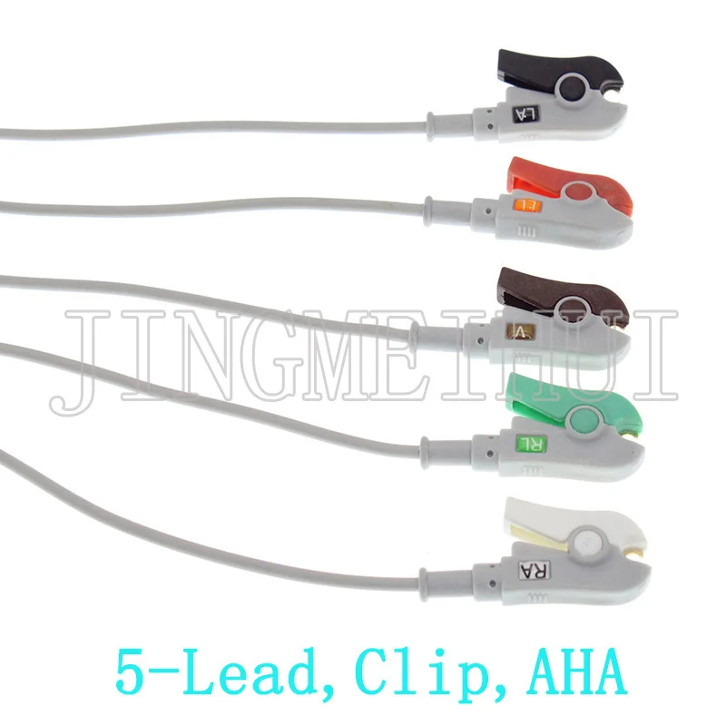 Высокое качество 12pin ЭКГ EKG 3/5 провода цельный кабель и электрод leadwire для Datascope-Mindray