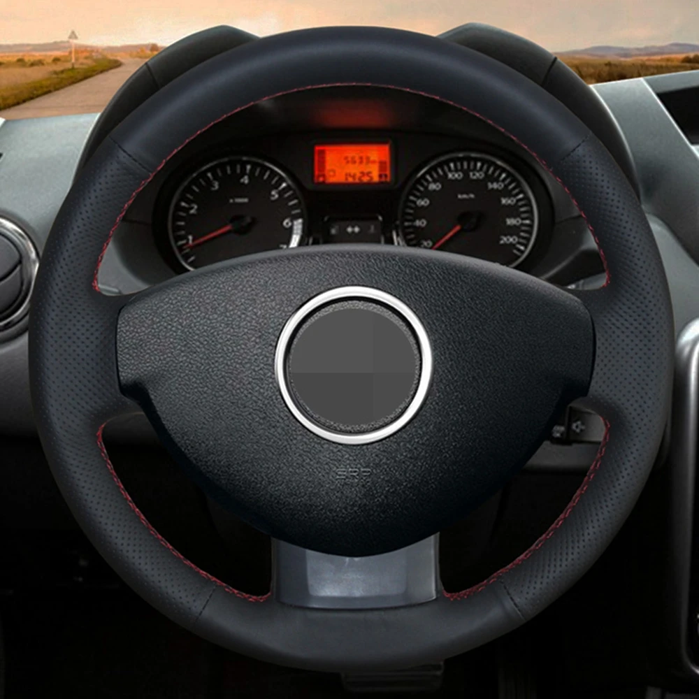 Крышки рулевого колеса вручную Мужская прошитая обувь черного цвета из