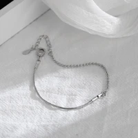 handmade trendy round bead snake bones chain bracelet transfer bead bracelet for gilr women fashion jewelry