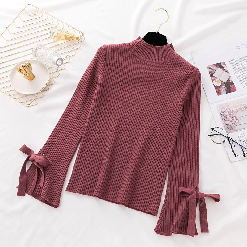 Женские свитера зимняя одежда женские с высоким воротником осенние модные