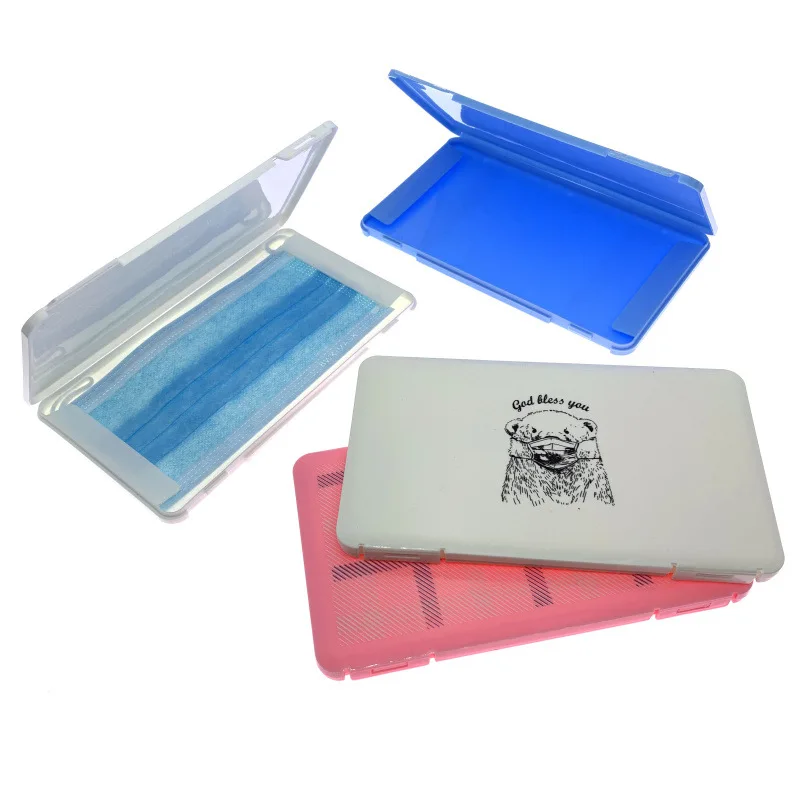 Портативный чехол для хранения маски лица пылезащитный контейнер мультяшных