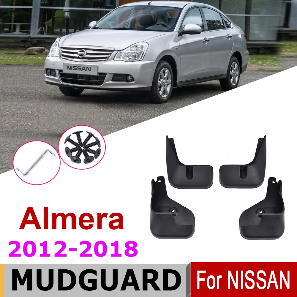 Брызговики для седана автомобильные Nissan Almera G15 Bluetooth Sylphy II G11 2018-2012 4 двери
