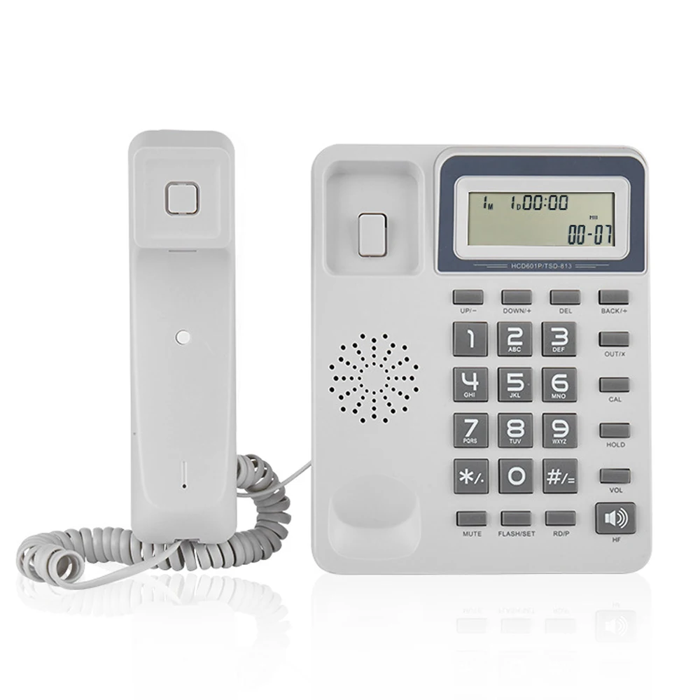 

FSK/DTMF Caller ID Wired Telephone Corded Phone Desk Put Landline Fashion Extension Telephone for Display Home office Hotel HOT
