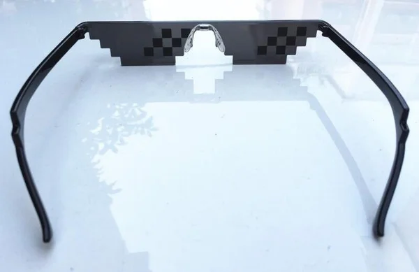 Модные очки мемы оттенки 8 бит Pixelated унисекс солнцезащитные | Автомобили и