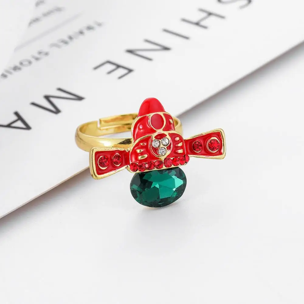 Fashion Retro Ring Traditional Beijing Opera Hat Adjustable Imitation Pearl Creative Crystal For Women Jewelry | Украшения и