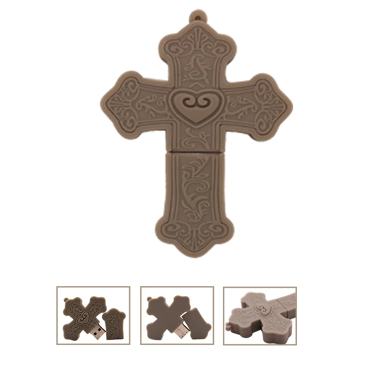 

USB flash drive 64gb cartoon cross pen drive 32gb memory stick u disk flash drive 4GB 8GB 16GB 128GB creative gift pendrive cle
