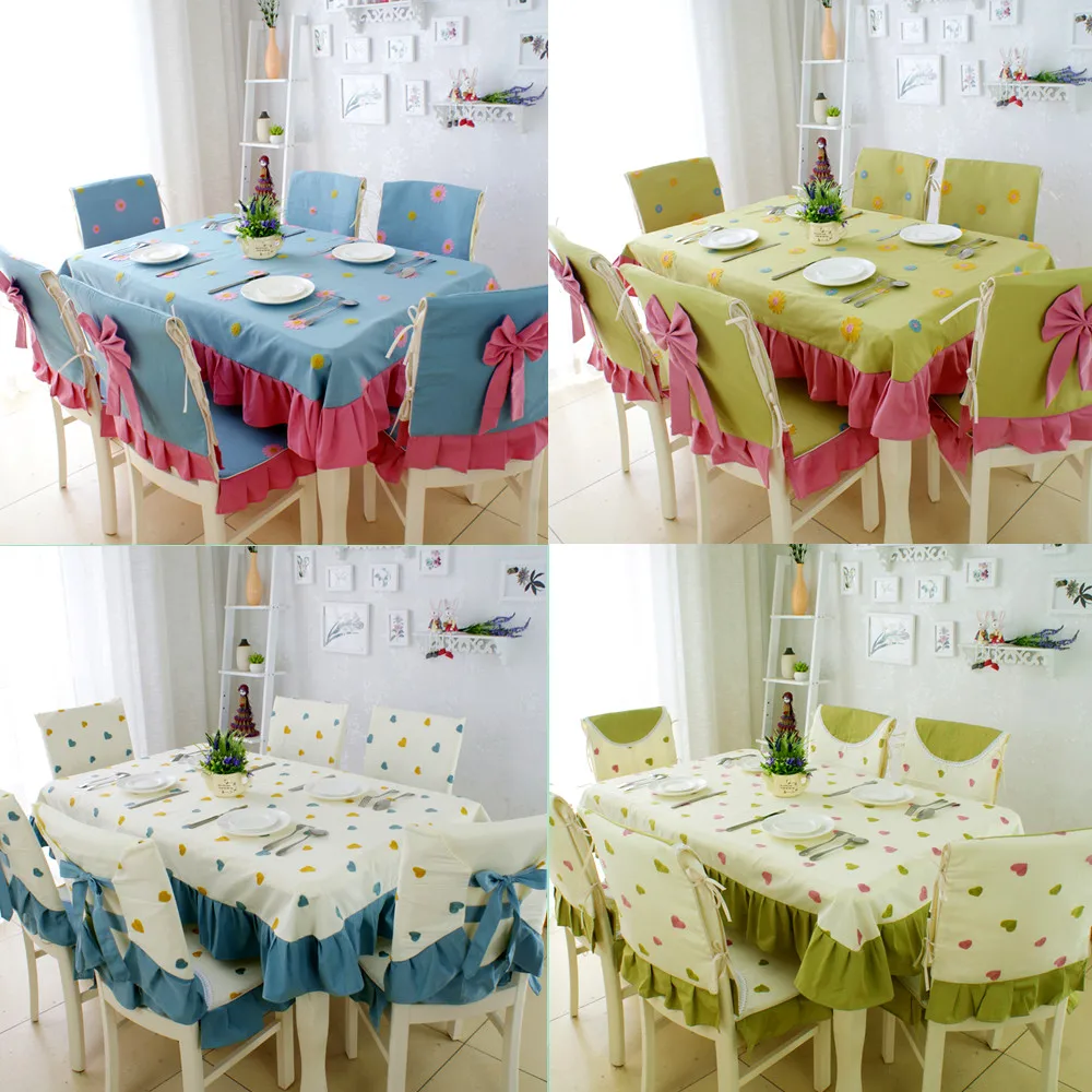 Высокое качество хлопковая столовая скатерть для стола стула крышка